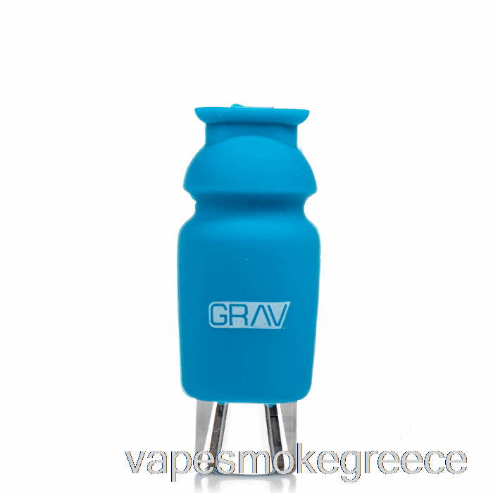 Vape Greece Grav γυαλί με καπάκι σιλικόνης πατερίτσα μπλε